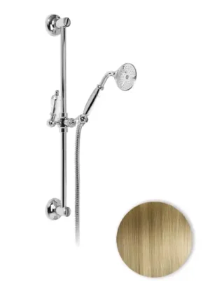 Lage Kosten Retro sprchový set Bianchi DIAMOND / VINTAGE 6220VOT, stará mosaz, křišťál Swarovski