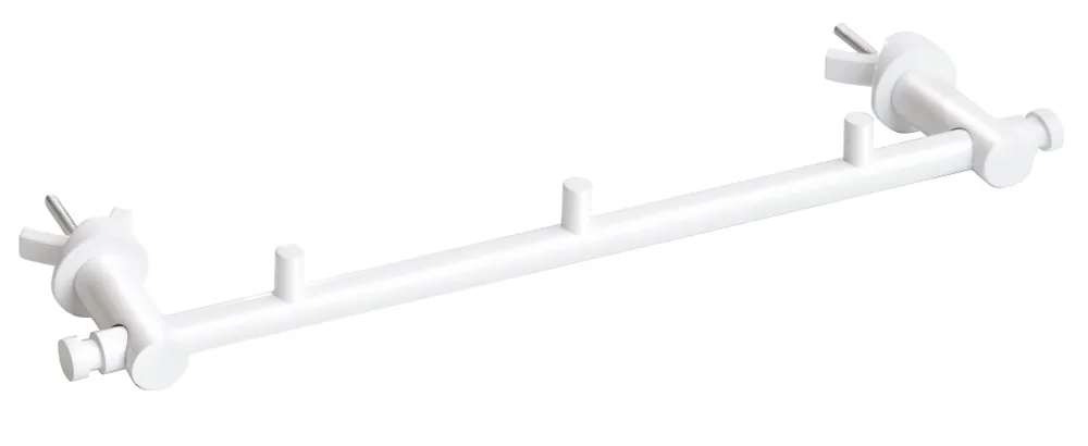 Designový držák ručníků s věšáčky na otopné těleso Bemeta RAWELL, 134504225, 355 mm, bílý Veilige Betaling