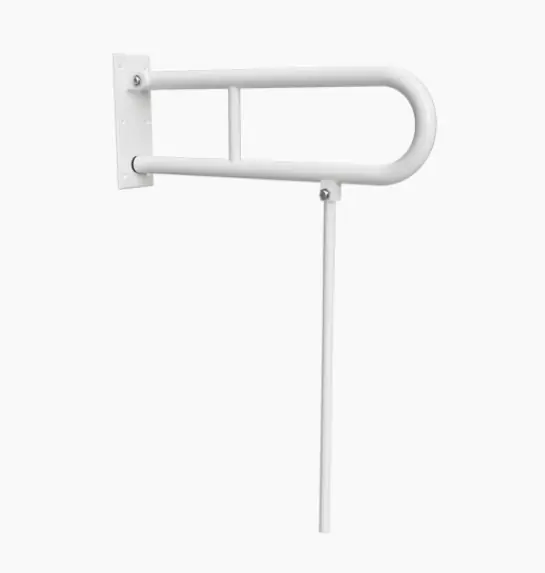 Tovární Cena Sklopný úchyt ve tvaru U s opěrnou nohou - BEMETA HELP 301102084N, bílý, 813 mm