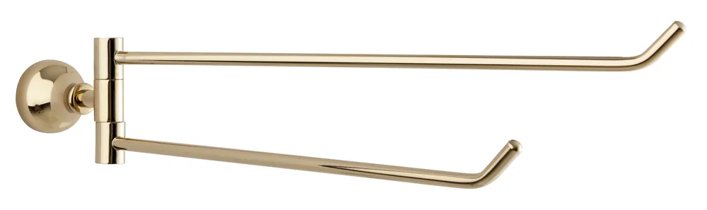 Retro dvojitý držák ručníků 400 mm Bianchi KRIO 0600ORO zlatý Laatste Kans