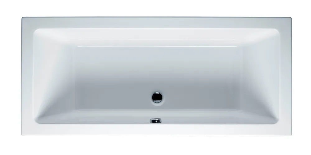 Hranatá akrylátová vana do koupelny Riho LUGO BT06, 200 x 90 cm, nízký okraj, bílá Must-Have