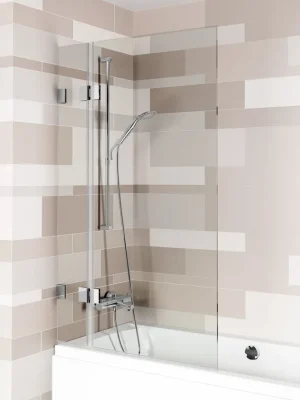Vanová zástěna dvou dílná Riho SCANDIC NXT X109V, 100 cm, otevírání ven, levá, chrom Dagaanbieding