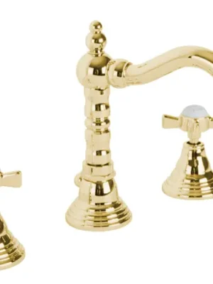 Exclusieve Aanbieding Bidetová tříotvorová retro vodovodní baterie Bianchi OLD ENGLAND 1044ORO, zlato