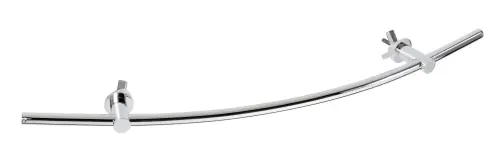 Premium Zahnutý držák ručníků na topné těleso Bemeta RAWELL, 134504212, chrom, 600 mm