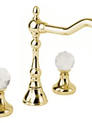 Actieprijs Vodovodní baterie umyvadlová Bianchi BOHEME 1032ORO, retro, zlato, křišťál Swarovski