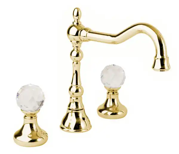 Actieprijs Vodovodní baterie umyvadlová Bianchi BOHEME 1032ORO, retro, zlato, křišťál Swarovski