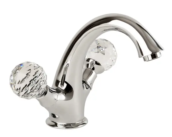 Goedkoop Vodovodní umyvadlová designová baterie Bianchi BOHEME 1034CRM, chrom, křišťál Swarovski