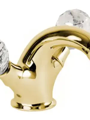 Vodovodní baterie bidetová Bianchi BOHEME 1035ORO, designová, zlato, křišťál Swarovski Vrácení Zdarma