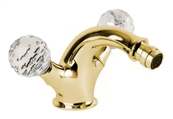 Vodovodní baterie bidetová Bianchi BOHEME 1035ORO, designová, zlato, křišťál Swarovski Vrácení Zdarma