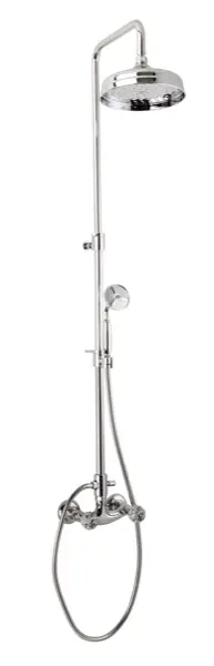 Retro sprchový nástěnný set s baterií Bianchi BOHEME 1057CRM, 2x sprcha, chrom, Swarovski Weekendaanbieding