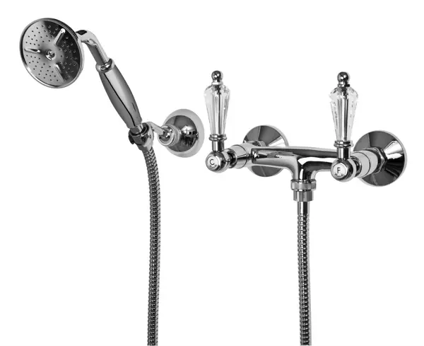 Retro sprchová vodovodní baterie Bianchi DIAMOND 1005CRM, chrom, křišťál Swarovski Flitsaanbieding