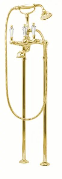 Stojánková retro baterie vanová Bianchi DIAMOND 1051ORO, zlato, křišťál Swarovski Op = Op