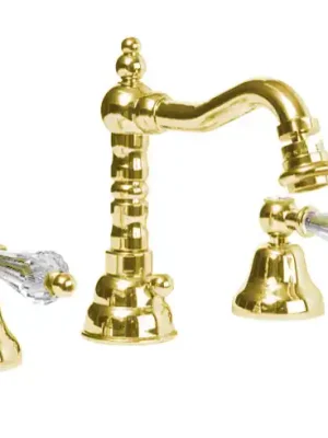 Lage Prijs Vodovodní baterie bidetová Bianchi DIAMOND 1052ORO, retro, zlato, křišťál Swarovski