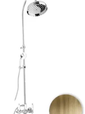 Seizoensaanbieding Vodovodní vanový nástěnný set s baterií Bianchi FIRST 1060VOT, retro, stará mosaz