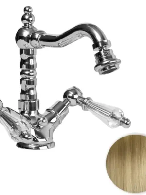 Retro vodovodní baterie bidetová Bianchi DIAMOND 1037VOT, stará mosaz, křišťál Swarovski Tijdelijk Beschikbaar