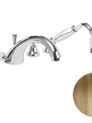 Shop Nu Retro vodovodní baterie vanová stojánková Bianchi DIAMOND 1050VOT, stará mosaz, Swarovski