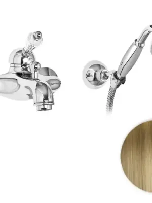 Bestel Nu Retro vodovodní baterie vanová Bianchi VINTAGE 2004VOT, stará mosaz, křišťál Swarovski