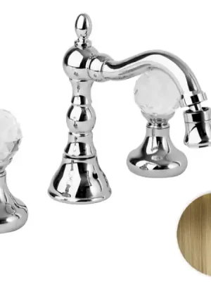 Uitverkoop Retro vodovodní baterie bidetová Bianchi BOHEME 1052VOT, stará mosaz, křišťál Swarovski