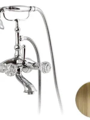 Direct Beschikbaar Vanová vodovodní baterie retro Bianchi BOHEME 1023VOT, stará mosaz, křišťál Swarovski