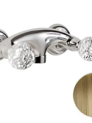 Seizoensaanbieding Baterie sprchová bez příslušenství retro Bianchi BOHEME 1005SKVOT, stará mosaz,Swarovski