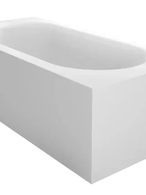 Designová volně stojící vana Riho MADRID BS40005 180 x 86 cm, litý mramor, matná bílá Lage Prijs