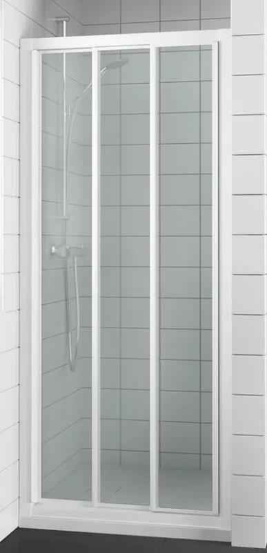 Nejprodávanější Sprchové posuvné dveře do niky RIHO GENT 113, 100 x 195 cm, bílý rám