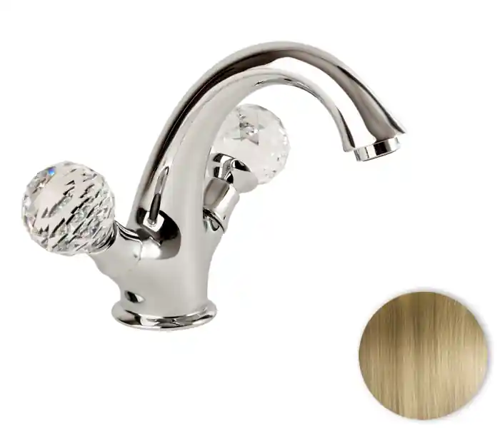 Vodovodní baterie umyvadlová Bianchi BOHEME 1034VOT, stará mosaz, design,křišťál Swarovski Meest Verkocht