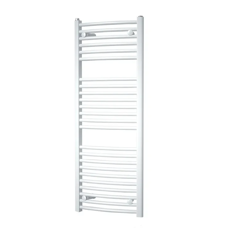 Topný zahnutý žebřík do koupelny GRENADA RADIUS bílý RAL 9010, 1135 x 600 mm Uitverkoop