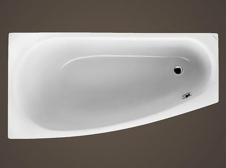 Asymetrická akrylátová vana do koupelny Santech ARIELA 160 x 80 cm levá Op = Op