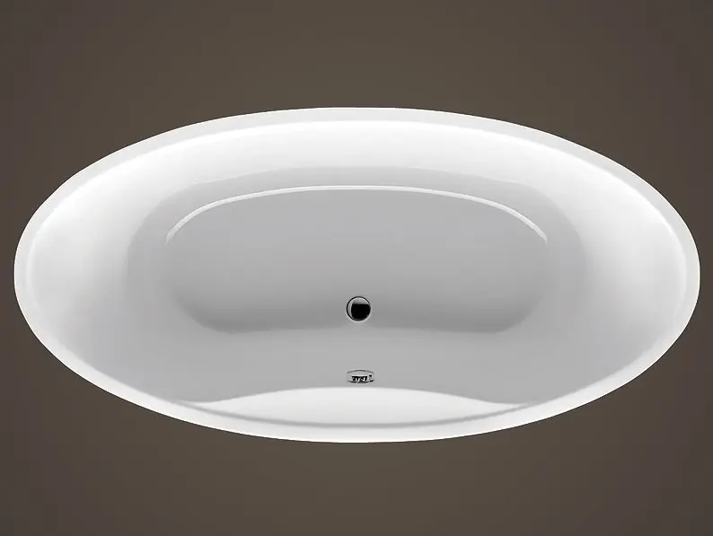 Nu Kopen Oválná akrylátová vana do koupelny Santech DELTA 185 x 90 cm, bílá