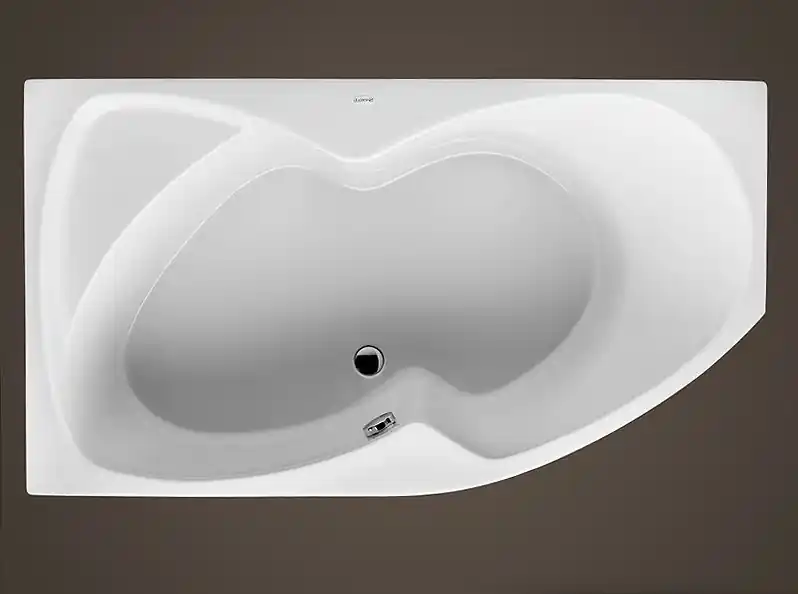 Beste Prijs Asymetrická akrylátová vana do koupelny Santech FONTANA 160 x 90 cm levá