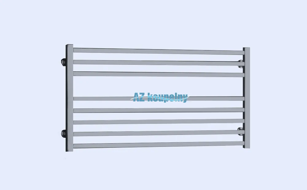 Rechtstreeks Van De Fabrikant Koupelnový hranatý radiátor PMH AVENTO AVXLMS - Metalická stříbrná lak, 1210 x 480 mm