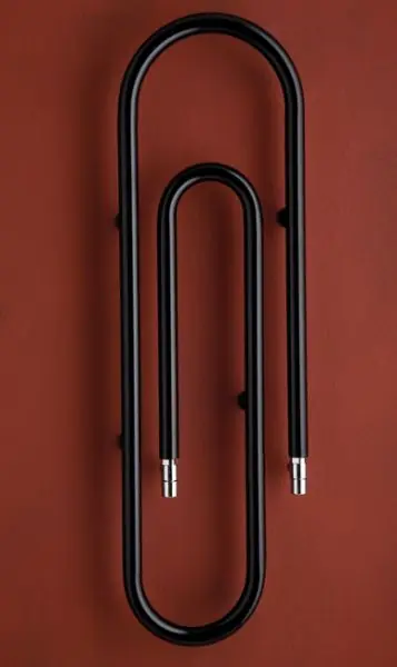 Designové topení do koupelny PMH CLIP CL1B, Černá - lak, 1250 x 373 mm Hete Deal