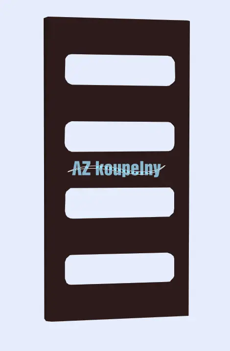 Topné těleso do koupelny P.M.H. RETRO RTBR - Strukturální barva hnědá, 600 x 1200 mm Hete Deal