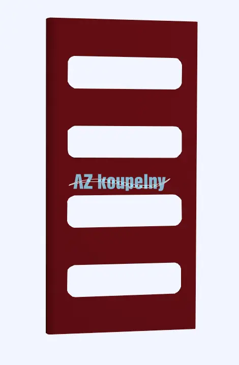 Koupelnový topný žebřík P.M.H. RETRO RTRE - 600 x 1200 mm, Strukturální barva bordó matná Beperkt Aanbod