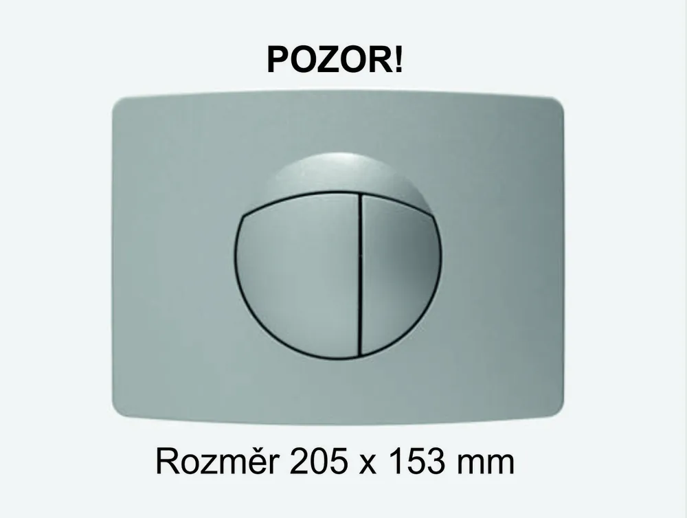 Ovládací maloformátové tlačítko k podomítkovému WC modulu SANIT 16 701 93 0000 matný chrom Laatste Kans