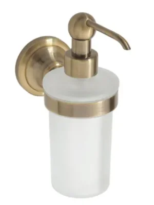 Dávkovač tekutého mýdla 250 ml Bemeta RETRO 144109017 bronz / stará mosaz / mléčné sklo Nieuw