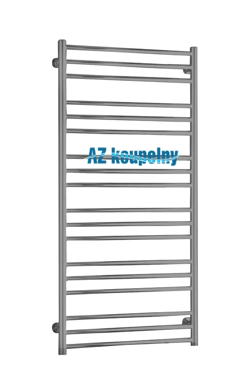 Koupelnový topný žebříkový radiátor P.M.H. SORANO SN4SS - Kartáčovaná nerez, 600 x 1210 mm Populair
