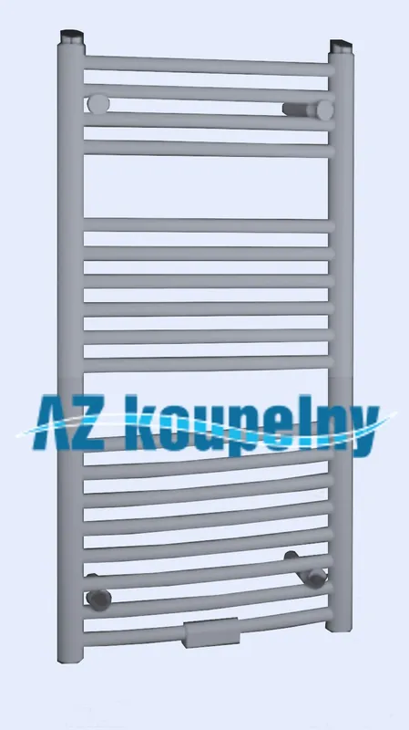 Korting Koupelnový radiátor P.M.H. DANBY D1MS - Metalická stříbrná lak, 450 x 940 mm