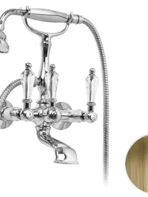 Retro vodovodní baterie vanová Bianchi DIAMOND 1023VOT, stará mosaz, křišťál Swarovski Speciale Aanbieding