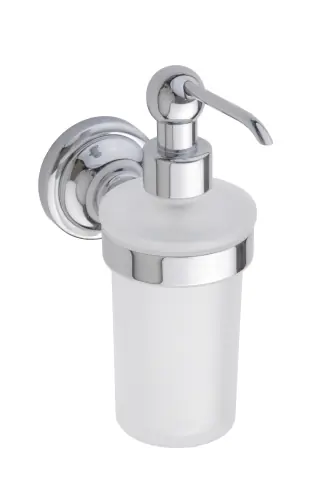 Dávkovač tekutého mýdla 230 ml Bemeta RETRO 144309012 chrom / mléčné sklo Nieuw