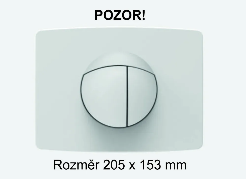 Ovládací tlačítko maloformátové k WC podomítkovému modulu SANIT 16 701 01 0000 bílé Gereduceerde Prijs