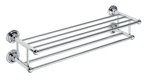 Polička na ručníky dvojitá 660 mm Bemeta RETRO 144302252 chrom Express Levering