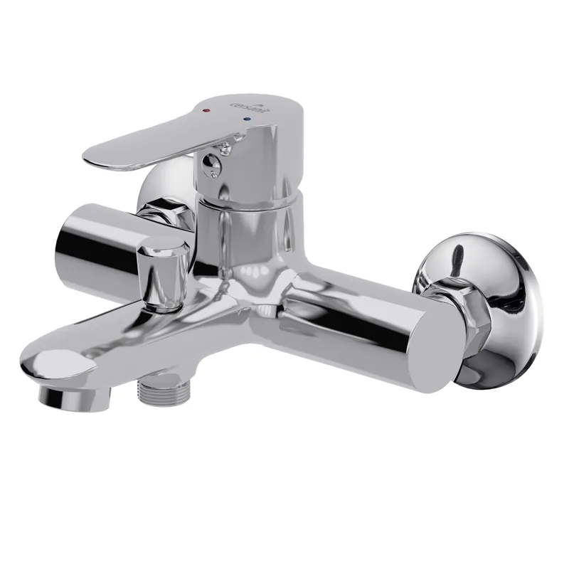 Vanová nástěnná vodovodní baterie páková Cersanit LUMI, chrom, S951-005, rozteč 150 mm Lage Kosten