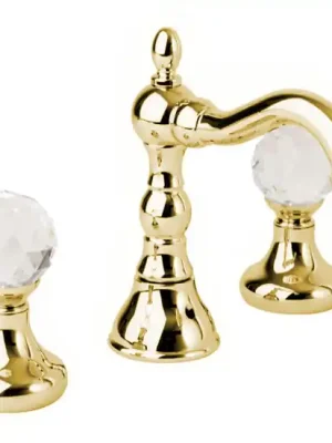 Vodovodní baterie umyvadlová retro Bianchi BOHEME 1031ORO, zlato, křišťál Swarovski Lage Kosten