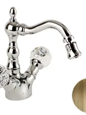 Bidetová vodovodní baterie retro Bianchi BOHEME 1037VOT, stará mosaz, křišťál Swarovski Betrouwbaar