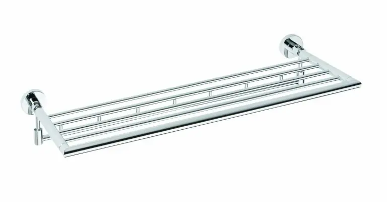 Veilige Betaling Polička na ručníky výklopná s háčky Bemeta OMEGA, 104205162, 655 mm, chrom