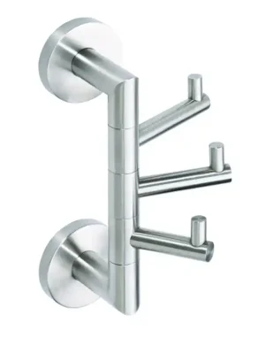 Trojitý otočný věšáček Bemeta NEO, 104206075, broušená nerez Nieuw