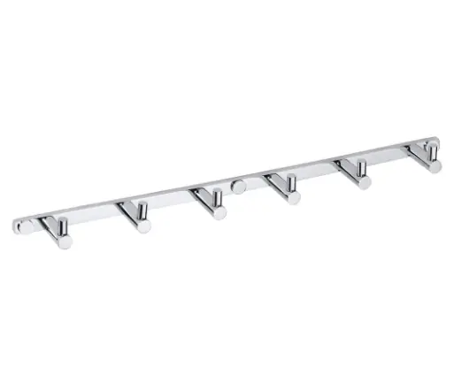 Věšák na ručníky se šesti háčky Bemeta OMEGA, 104606112, 410 mm, chrom Korting