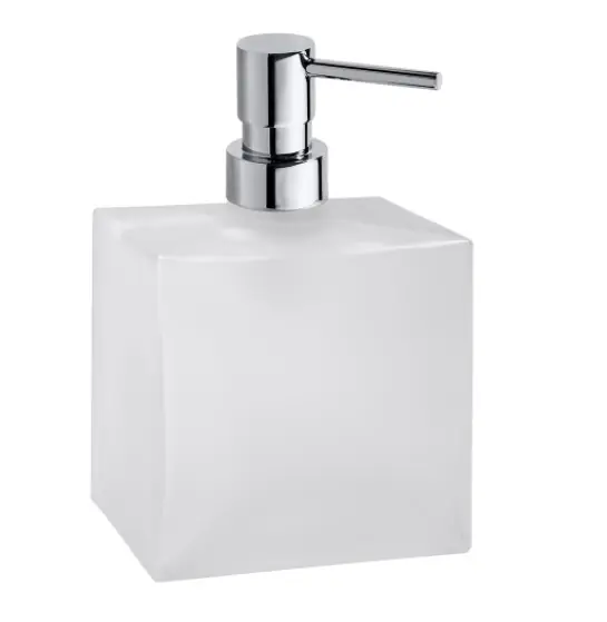 Dávkovač tekutého mýdla Bemeta PLAZA, 118109042, objem 230 ml, chrom / mléčné sklo Gratis Retour